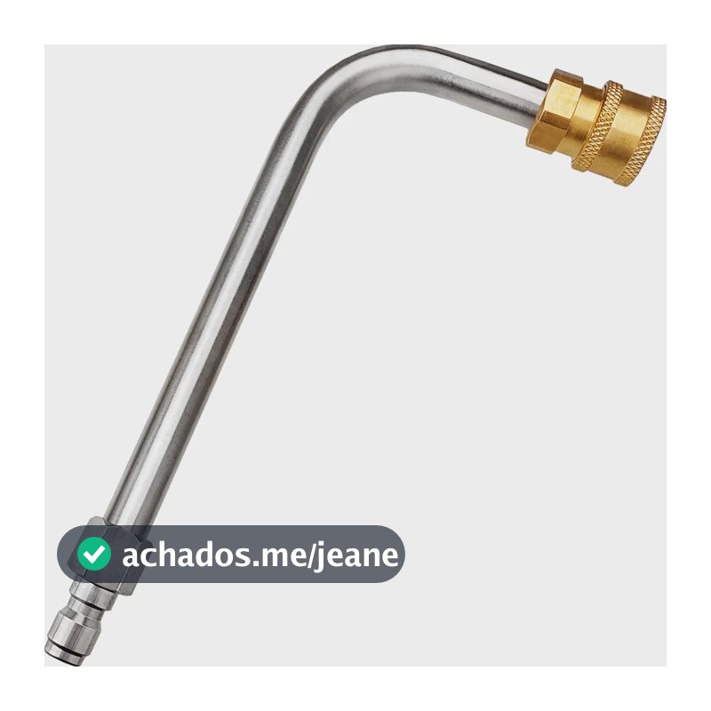 Tubeira Extensora Curva Ângulo 90 Graus 20cm Engate Rápido