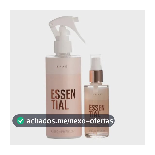 Kit Braé Essential Sérum e Óleo para Cabelos Danificados com Ácido Hialurônico