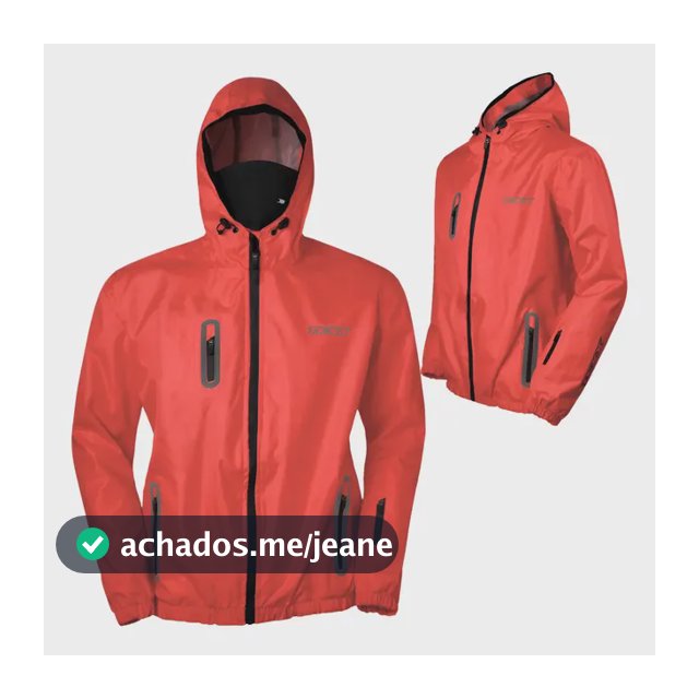 Jaqueta Texx Corta Vento Neon Elastano E Ajuste Ergonômico