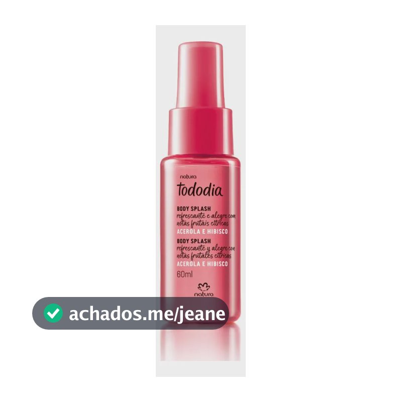 Tododia Acerola E Hibisco Mini Body Splash 60ml