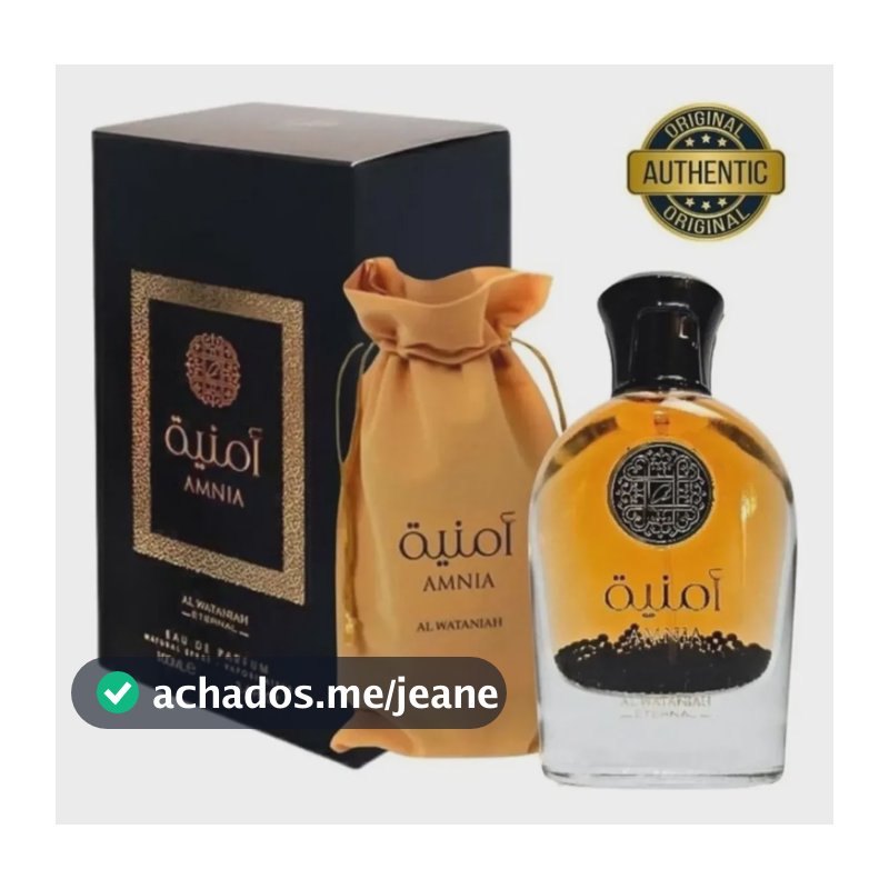 Perfume Arabe Al Wataniah Amnia Feminino Edp 100ml