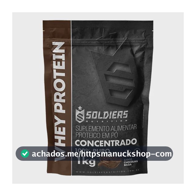 Proteína Soldiers Nutrition Suplementação Whey Protein em pó sabor Chocolate x 1kg