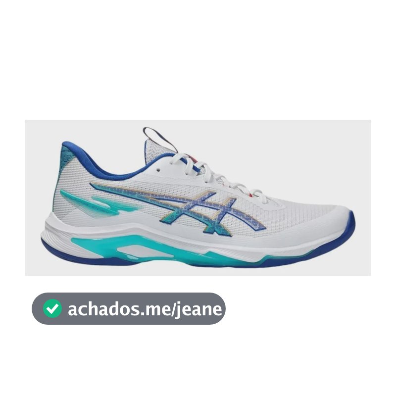 Tênis Asics Netburner Ballistic Ff 4 Masculino Branco Liso 41 Br