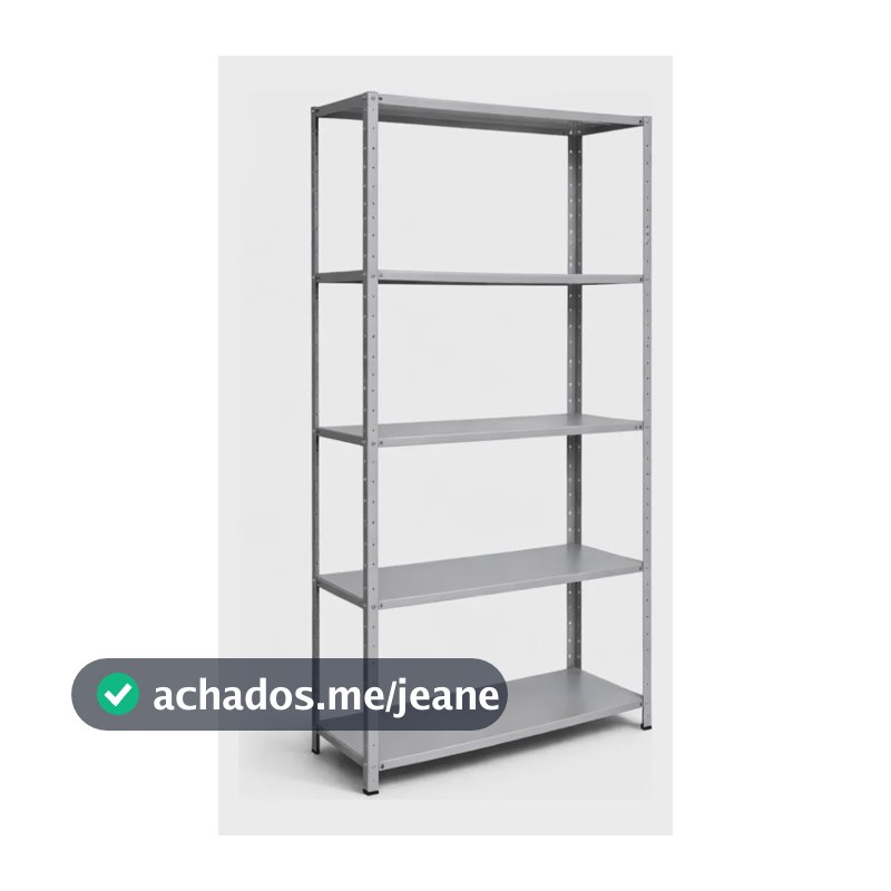 Estante Armário Aço 40cm Multiuso 5 Bandejas Cinza Até 150kg Cinza