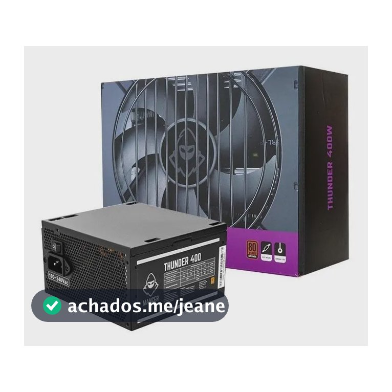 Fonte Mancer Thunder 400W ATX 80 Plus Bronze com PFC Ativo