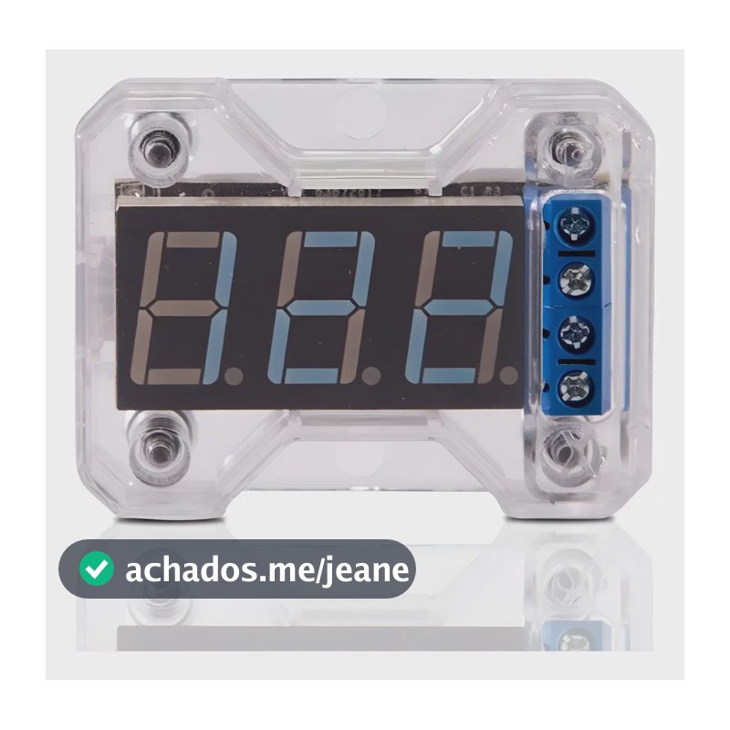 Voltímetro Digital Expert Vex 1.0 Som Carro Medidor Bateria