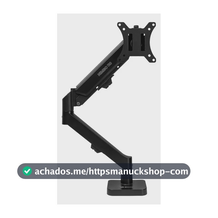Suporte Articulado Para Monitor 13 a 32 Pistão a Gás Ajustável Zinnia Nimbo 110 Preto