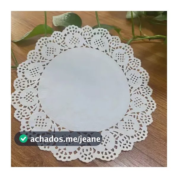 Kit Toalha Rendada De Papel 31cm Branco 50 Unidades