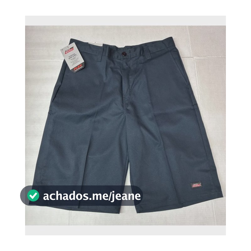 Bermuda Dickies Flex Relaxed Fit Work Short Masculina Azul Lisa 46