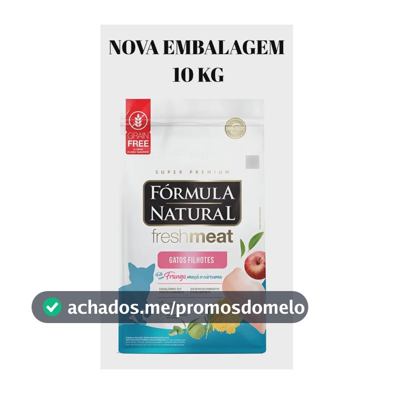 Ração Seca Fórmula Natural Fresh Meat Gatos Filhotes Frango 10kg