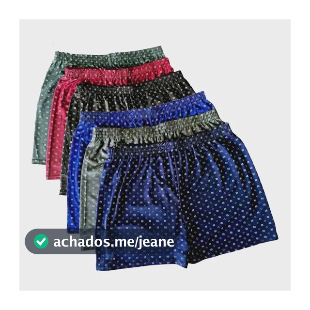 Kit 5 Cueca Samba Canção Short Masculino Pijama Conforto
