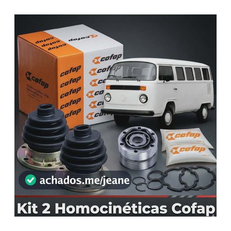 Kit 2 Deslizante Bolacha Kombi 98 A 2013 Cofap Homocinetica