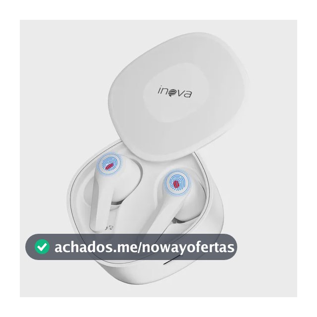 Inova Fone De Ouvido Bluetooth Bateria De Longa Todo Celular Branco