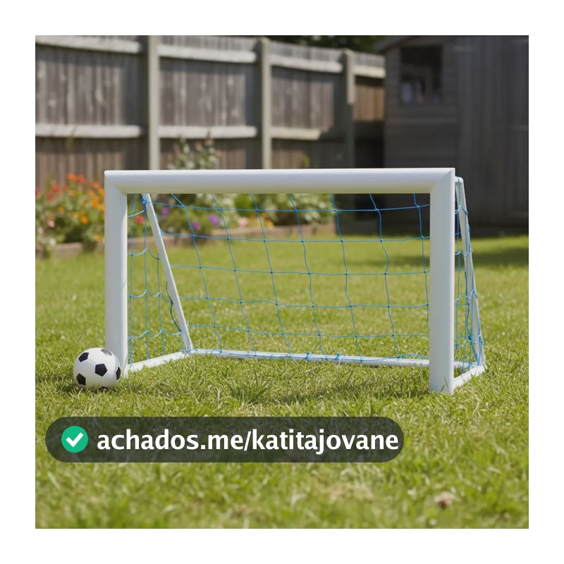 Trave De Futebol Golzinho De Aço Traves E Redes Oficial Branco
