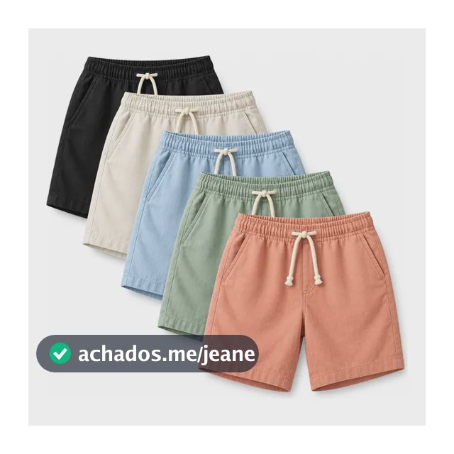 Kit 5 Bermuda Short Moletom Masculino Bolso Academia Corrida