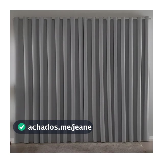 Cortina Blackout Em Tecido 3,00x2,80 Corta Luz Cor Cinza
