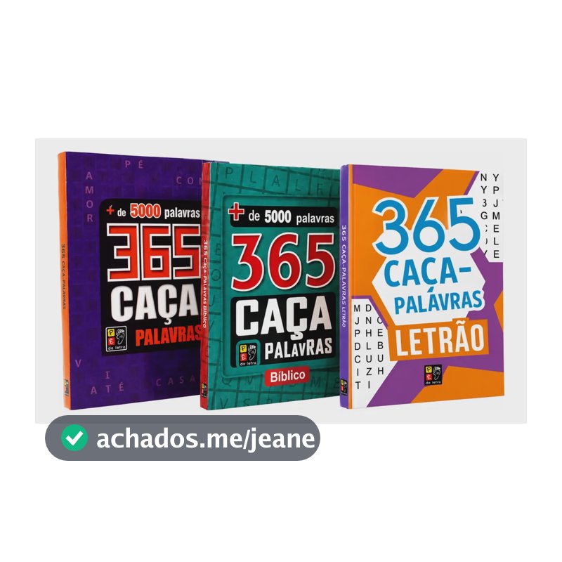 Kit 3 Livros 365 Caça-palavras | Mais De 15000 Palavras | Passatempos E Desafios | Envio Imediato!