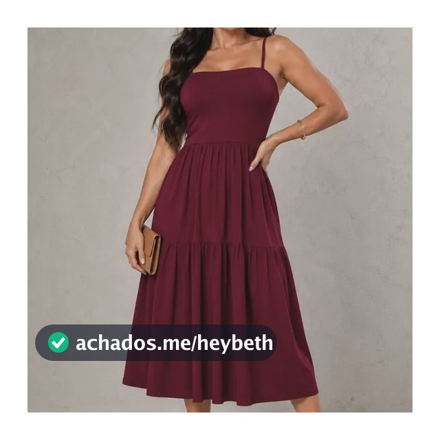 Vestido Midi Feminino Alcinha Viscolycra Soltinho Elegante