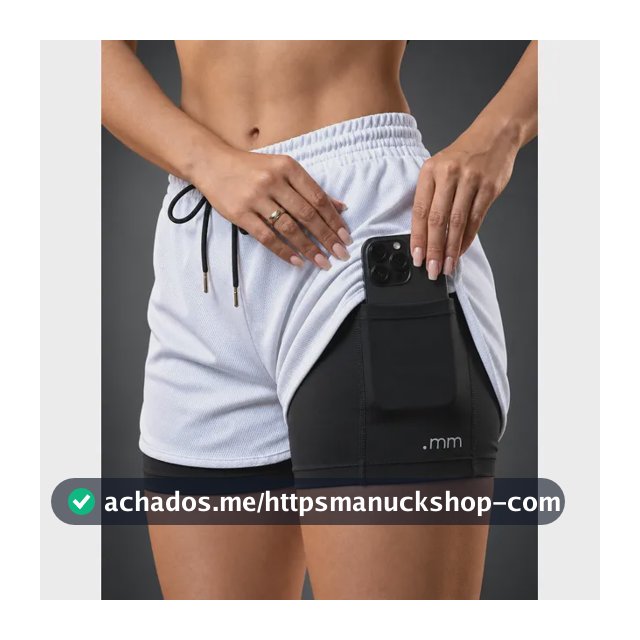 Short Fitness Duplo Feminino Bermuda Compressão 2 1 Academia