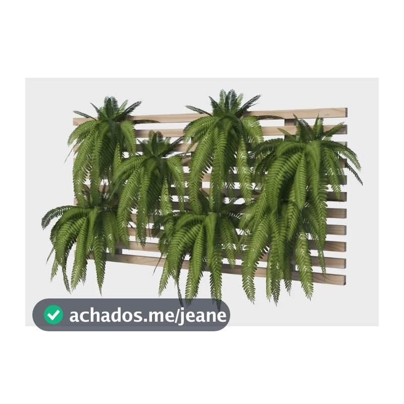 Painel Jardim Vertical Treliça Floreira Madeira Natural Marrom