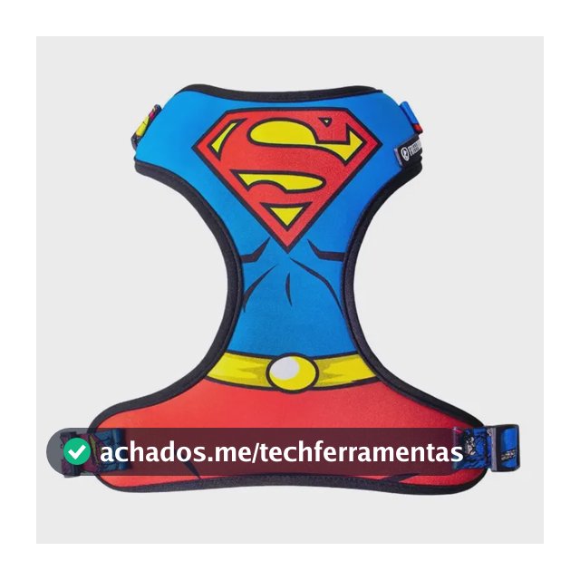 Coleira Peitoral Para Cães Freefaro Air Superman Licenciado
