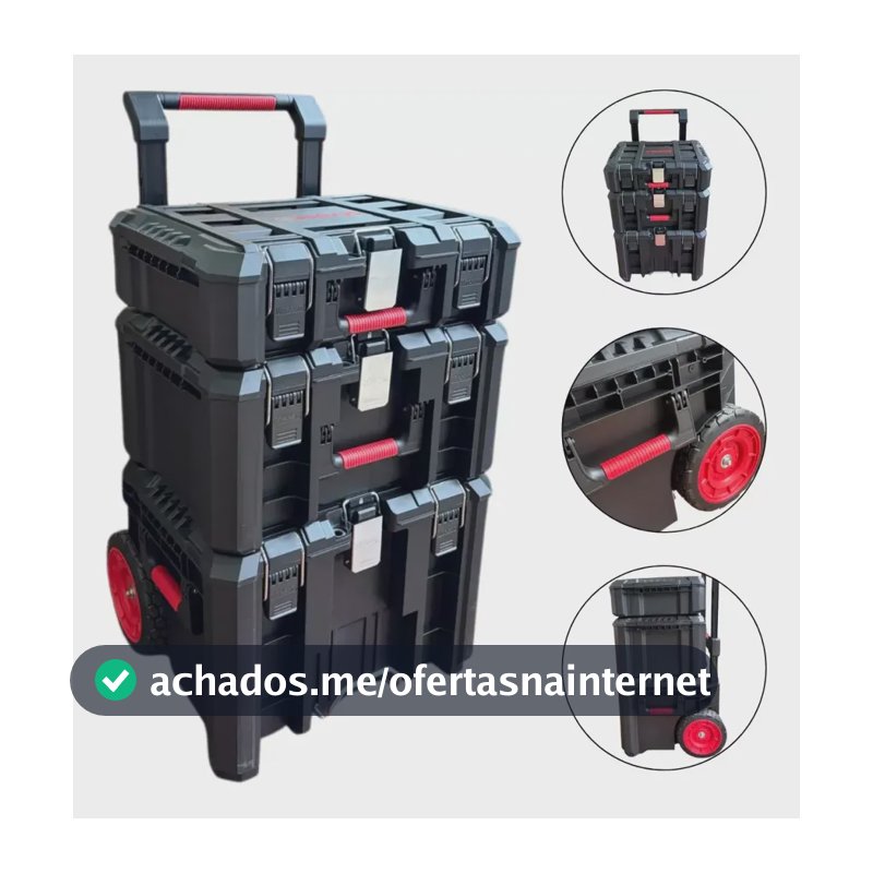 Caixa Para Ferramentas 3 Em 1 Modular Ka4236 Kress Cor
