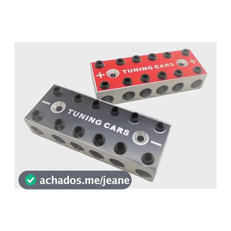 Bloco Distribuidor Tc 6x6 12via Barramento Fixa Até 70mm Par