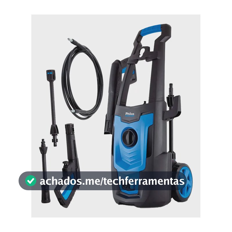 Lavadora de alta pressão Philco PLA3100 azul de 1800W com 2100psi de pressão máxima