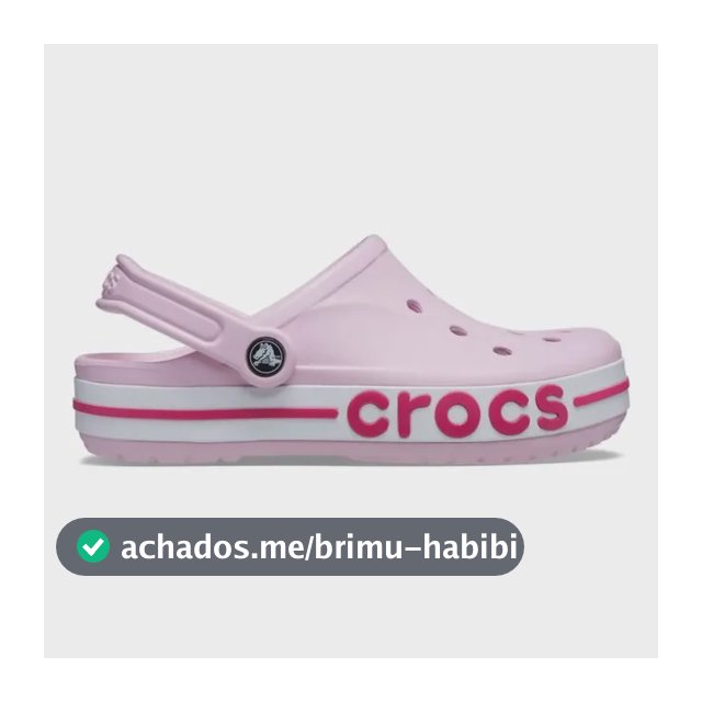 Sandália Crocs Bayaband Clog Ballerina Pink/candy Pink
