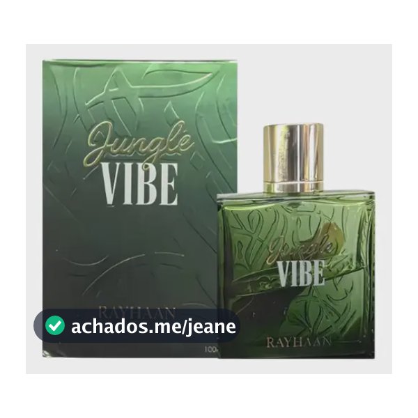 Perfume Rayhaan Jungle Vibe EDP 100ml Unissex Cítrico e Amadeirado