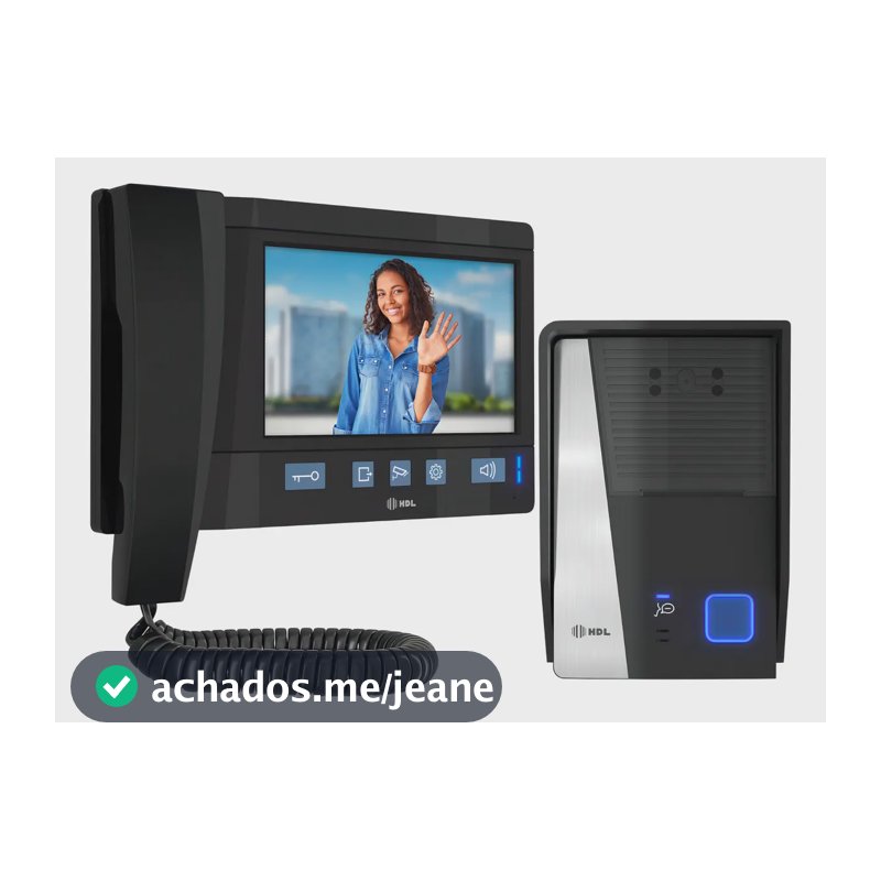 Vídeo Porteiro Eletrônico HDL Série Advance Tela 7" Câmera Noturna
