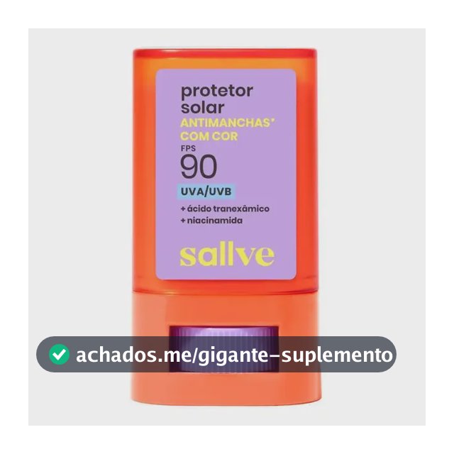 Protetor Solar Bastão Fps90 Com Cor 3 15g Sallve