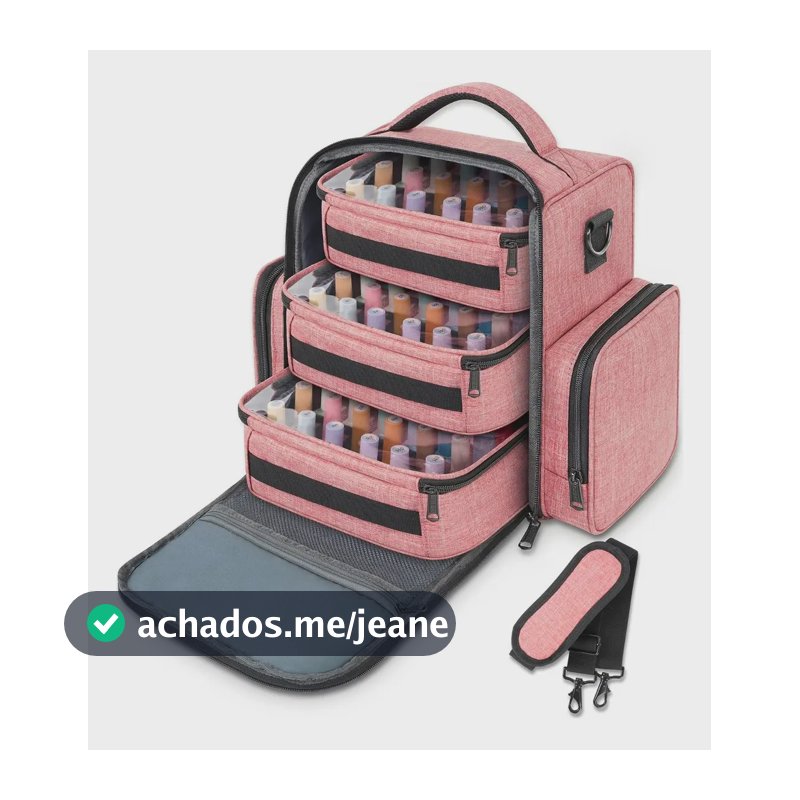 Maleta De Maquiagem, Bolsa Organizadora De Esmaltes Multifuncional Com 3 Bolsas Necessaires Removíveis, Estojo Profissional De Maquiagem Ideal Para Viagens E Uso Diário, Yorepek 6050 Rosa