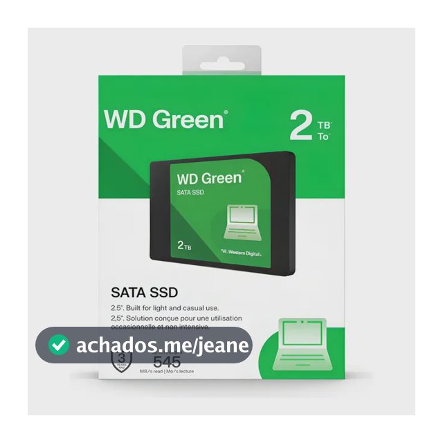 Ssd Wd Green 2.5 2tb Sata Iii 545 Mb/s - Wds200t5g0a
