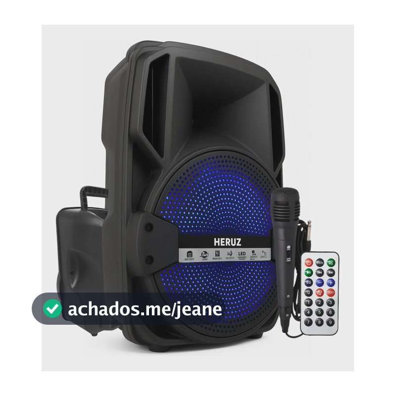 Caixa De Som Bluetooth Amplificada 1000w Pmpo Grande Potencia Microfone P10 10w-saida Usb Pendrive