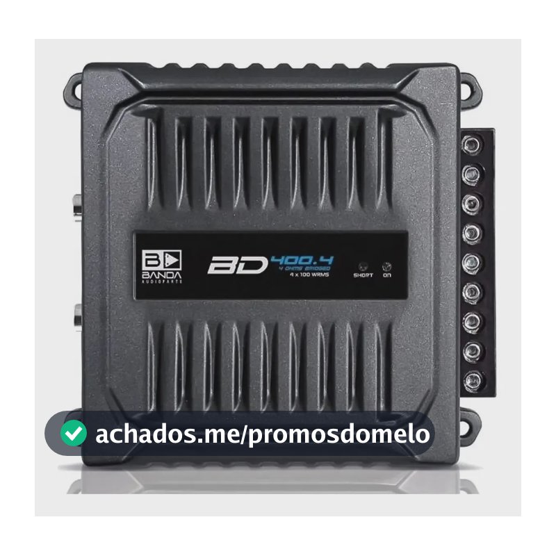Módulo Amplificador Banda Bd 400.4 400wrms 4 Canais Bd400.4