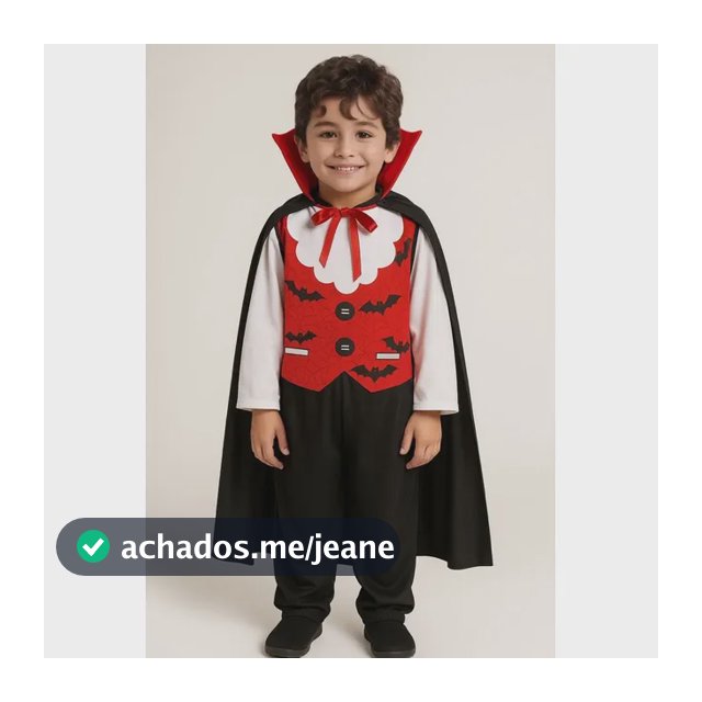 Fantasia Drácula Vampiro Halloween Infantil Barato + Capa