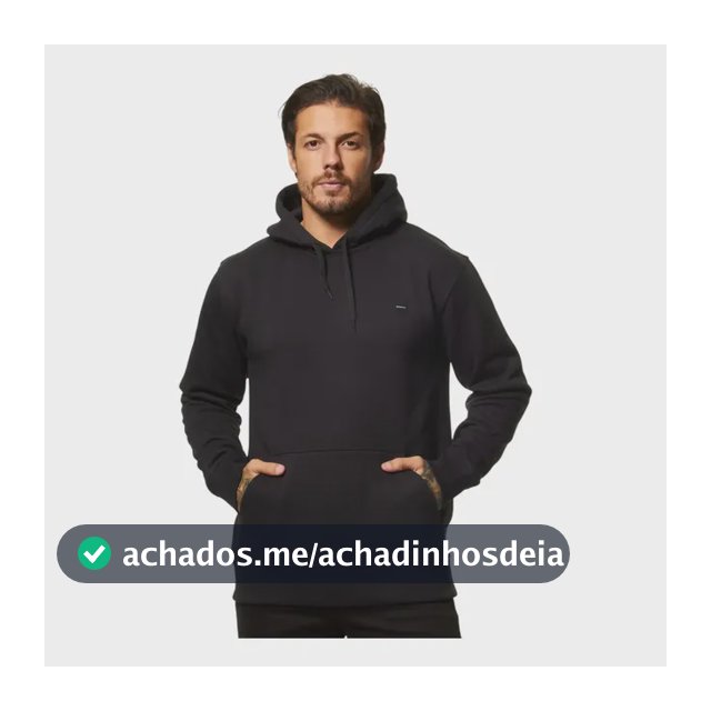 Moletom Oakley Patch Hoodie Gg Blackout Liso