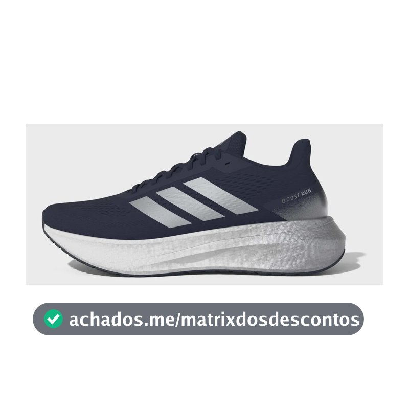 Tênis Masculino Boost Run adidas Azul Liso 42 Br
