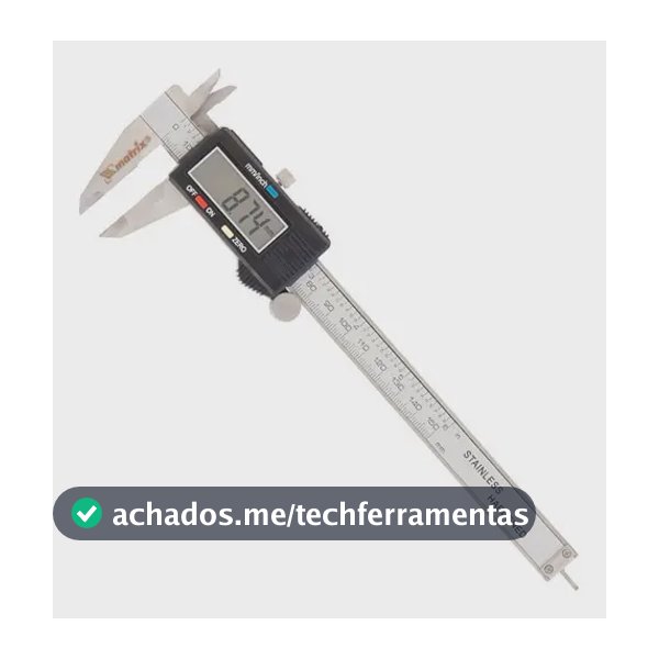 Paquimetro Digital 150mm Inox Profissional C/ Estojo Mtx