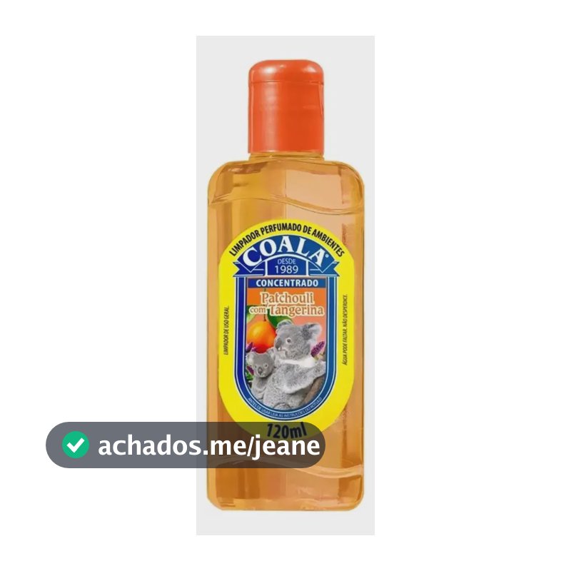 Limpador Multiuso Coala 120ml Patchouli com Tangerina Concentrado Perfumado