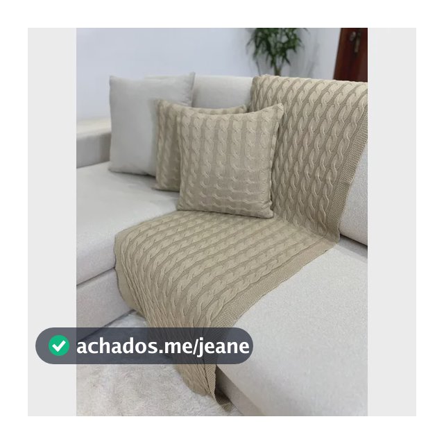 Kit 2 Capas De Almofada Decorativa Tricot 45x45 Sofa Cama