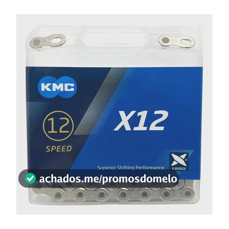 Corrente Kmc X12 Silver Prata 126 Elos 12v 1x12v Speed Mtb