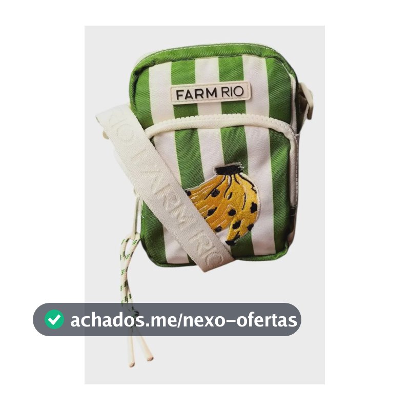 Bolsa Pouch Farm Gema Feminina Banana Tropical Off-White