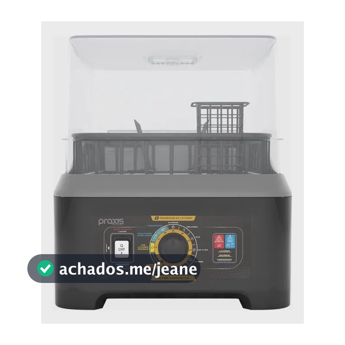 Lava Louças Praxis Portátil LLPP Semi-Automática Preto