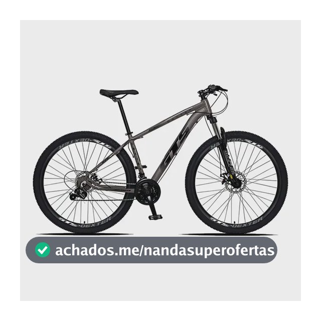 Bicicleta Aro 29 Gts Dexter 24 Marchas Freio A Disco Cor Grafite Com Preto Tamanho Do Quadro 21