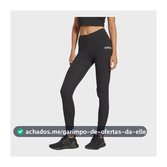 Legging Algodão Essentials Linear adidas