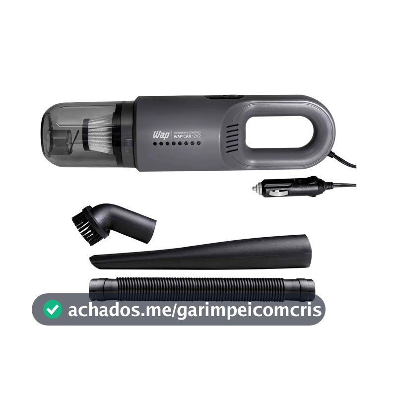 Aspirador Automotivo Portátil WAP CAR Filtro HEPA Cabo de 3,7m 180W 12V2