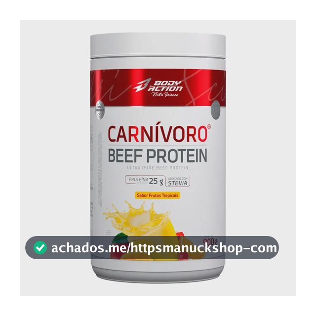 Beef Protein Carnivoro Bodyaction 900g Proteina Da Carne Frutas Tropicais