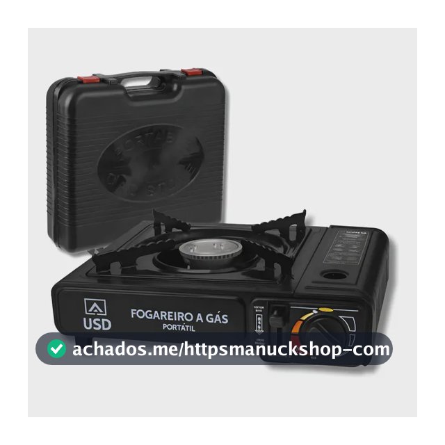 Fogareiro Portátil Usd Camping Acendimento Automático Com Maleta